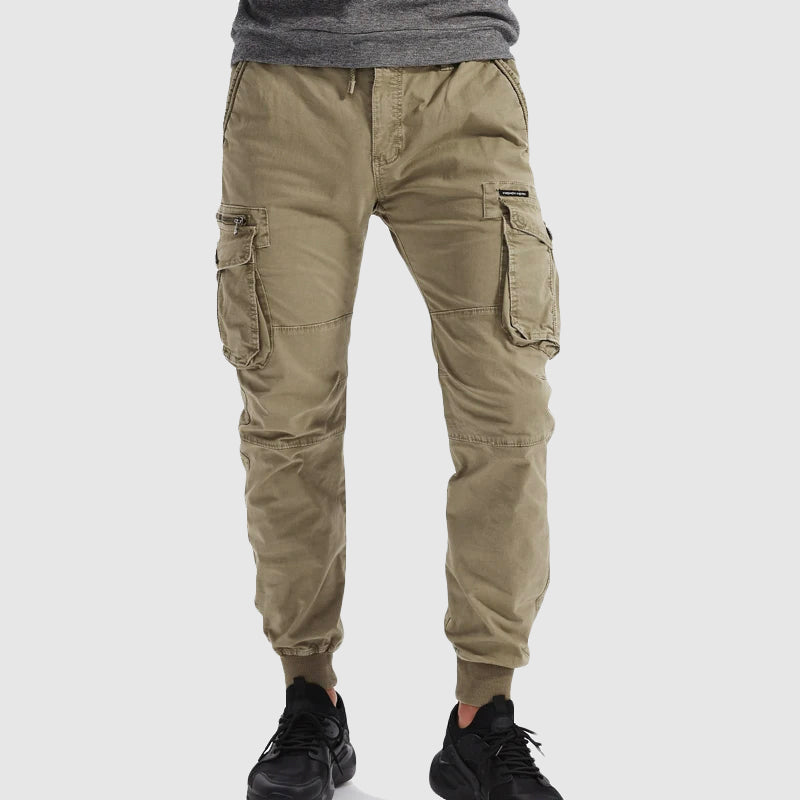 Men's Cargo Joggers | Multi-Pocket Tapered Fit