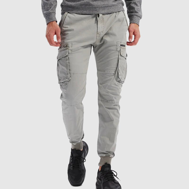 Men's Cargo Joggers | Multi-Pocket Tapered Fit