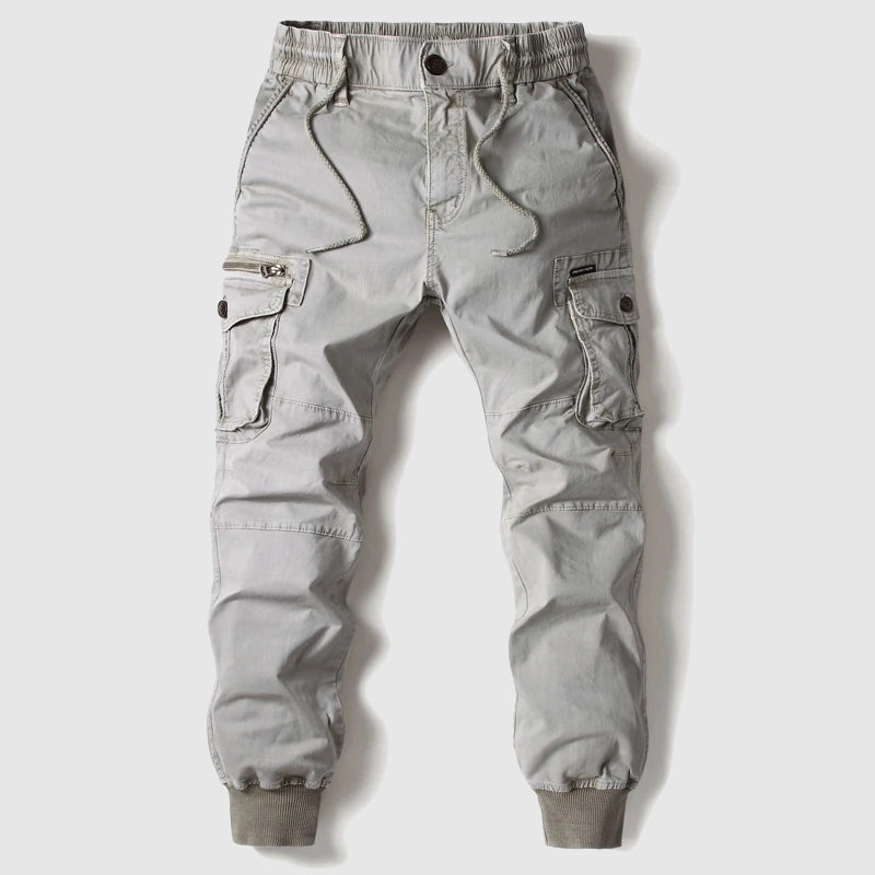 Men's Cargo Joggers | Multi-Pocket Tapered Fit