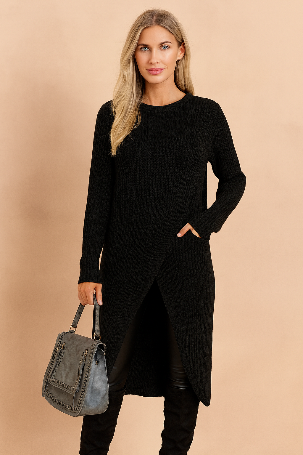 Andi | Women's Irregular Wrap Sweater for Modern Style and Comfort 1