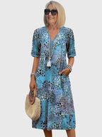 Bella Collection | Women's Floral Midi Dress with Flattering Fit | Elegant Style for Any Occasion 2