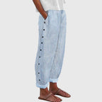 Bertha Collection | Women's Wide-Leg Linen Pants with Elastic Waistband | Comfortable Fit for Everyday Wear 0
