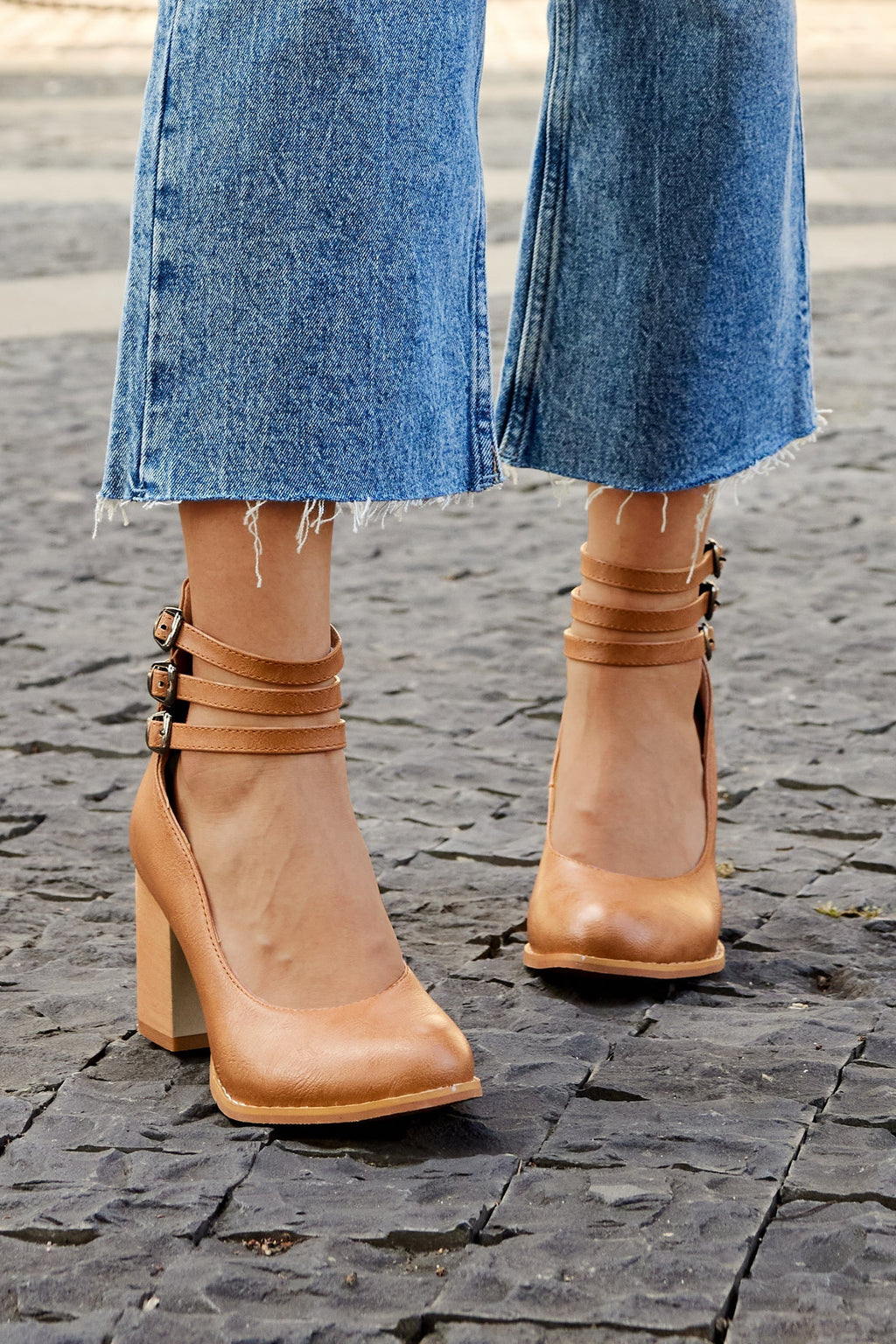 Casilda Collection | Smooth Sandals for Women with Thick Block Heel | All-Day Comfort & Secure Ankle Strap 6