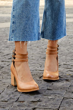 Casilda Collection | Smooth Sandals for Women with Thick Block Heel | All-Day Comfort & Secure Ankle Strap 6
