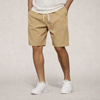 Men's Woven Shorts | Knee-Length Elasticated Waist