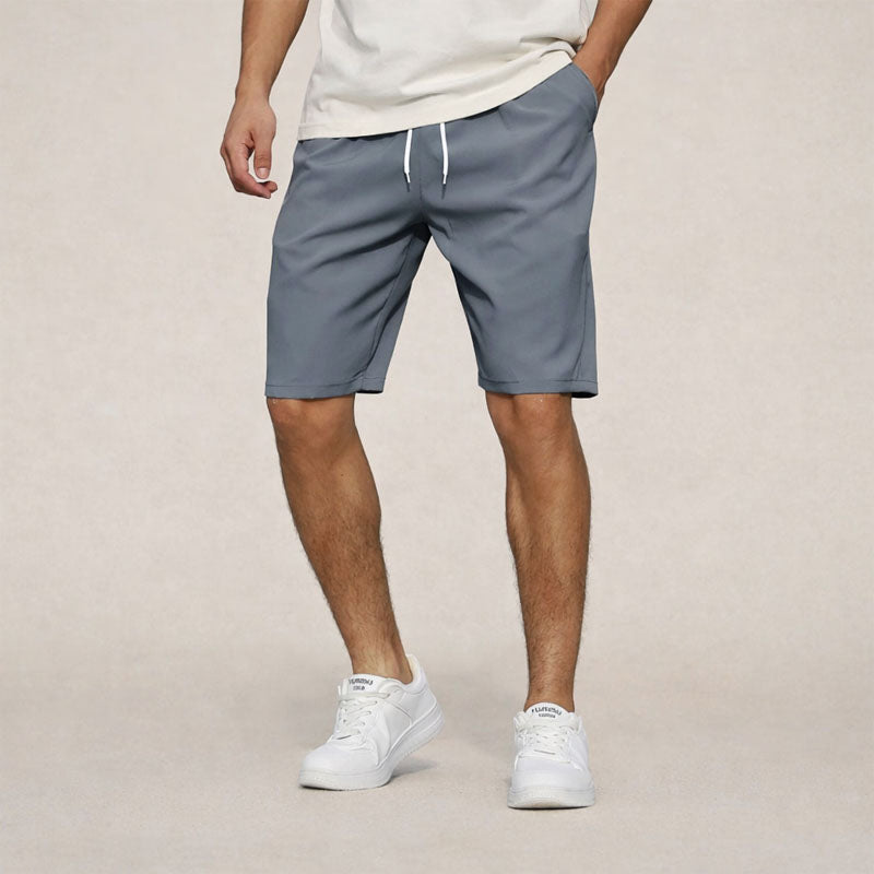 Men's Woven Shorts | Knee-Length Elasticated Waist