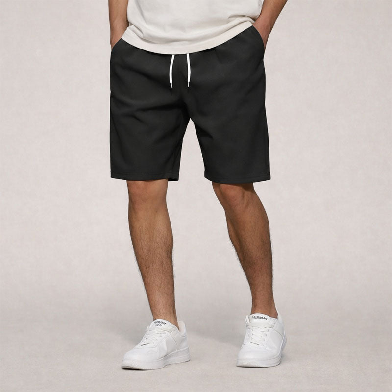 Men's Woven Shorts | Knee-Length Elasticated Waist