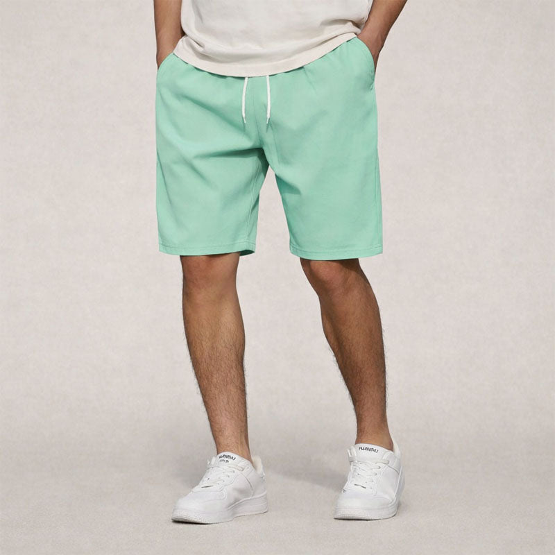 Men's Woven Shorts | Knee-Length Elasticated Waist