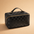Chic Checkered Makeup Bag Organizer for Travel and Daily Use 1