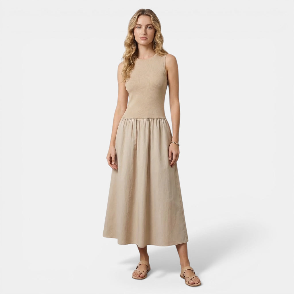 Chic Collection | Women's Maxi Dress with Sleeveless A-Line Design | Elegant Summer Style for Day-to-Evening Wear 1