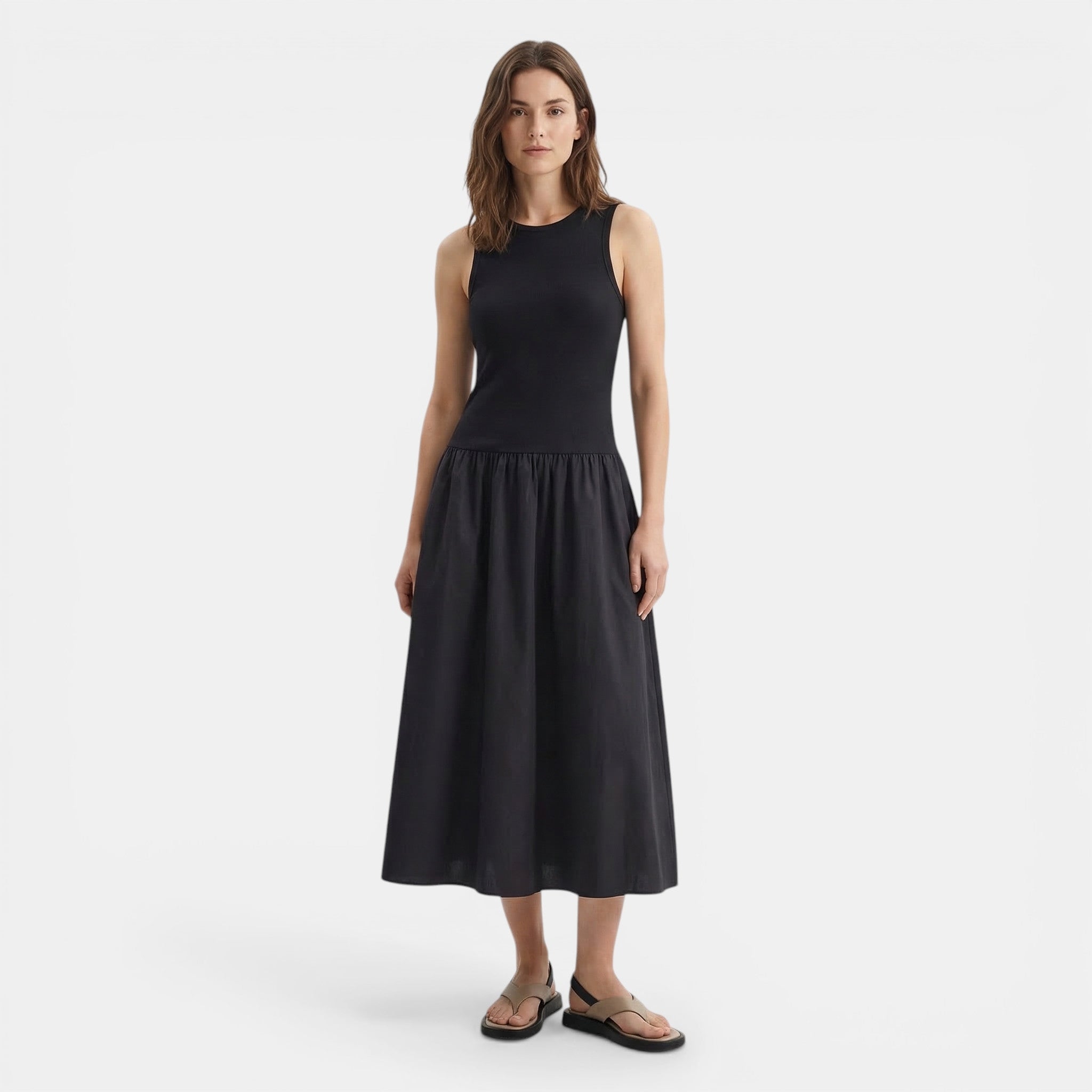 Chic Collection | Women's Maxi Dress with Sleeveless A-Line Design | Elegant Summer Style for Day-to-Evening Wear 3