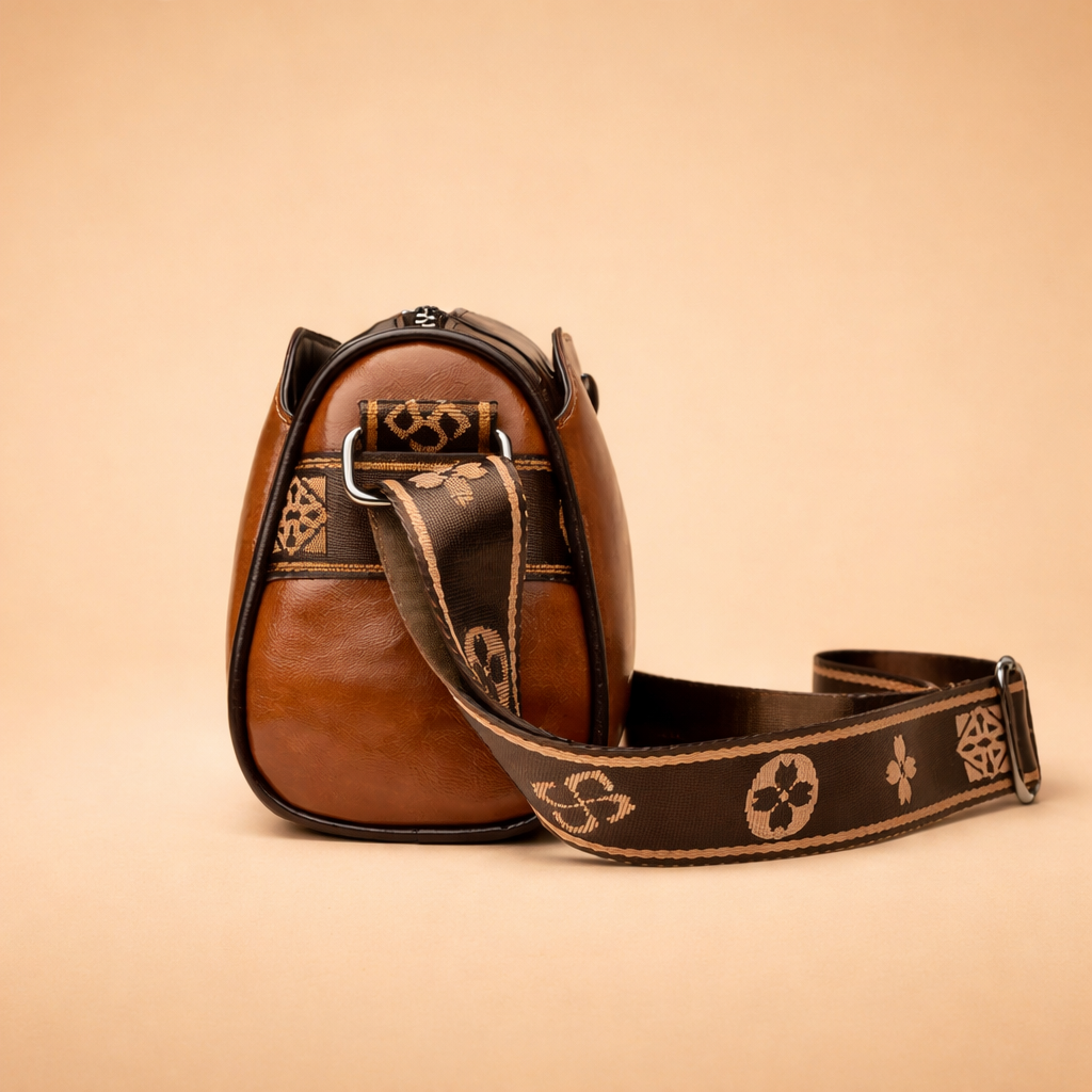 Chic Vegan Leather Shoulder Bag for Women | Stylish Crossbody with Adjustable Strap and Secure Zipper Closure 5
