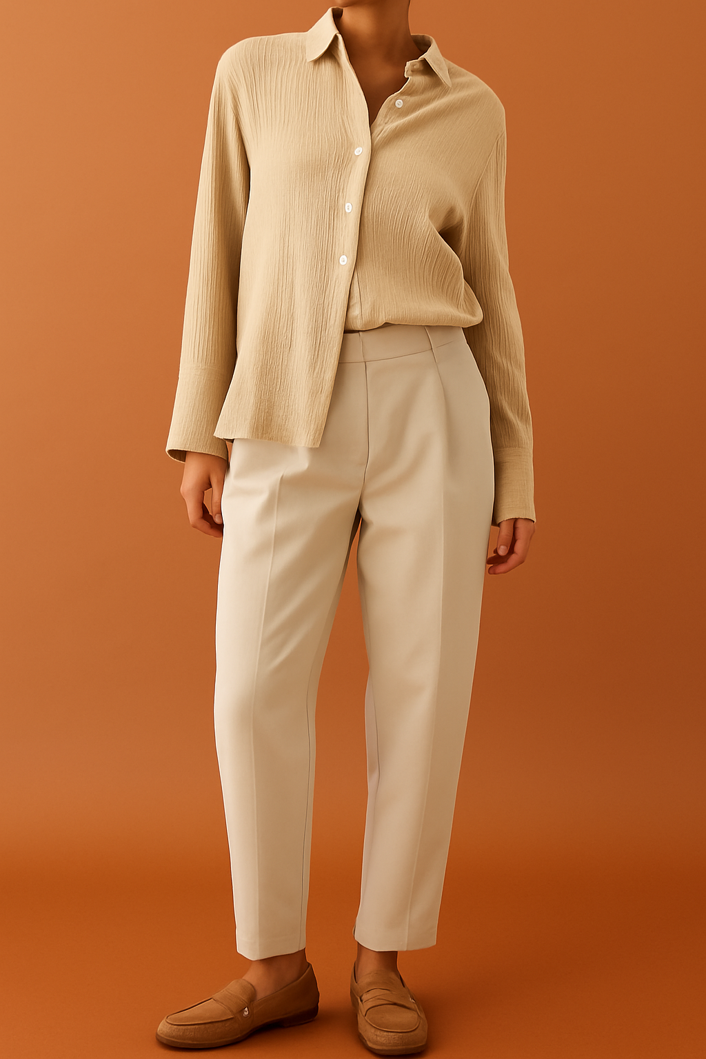 Chloe | Loose-Fitting Womens Blouse - Versatile Zip-Up Summer Top for Effortless Style 6