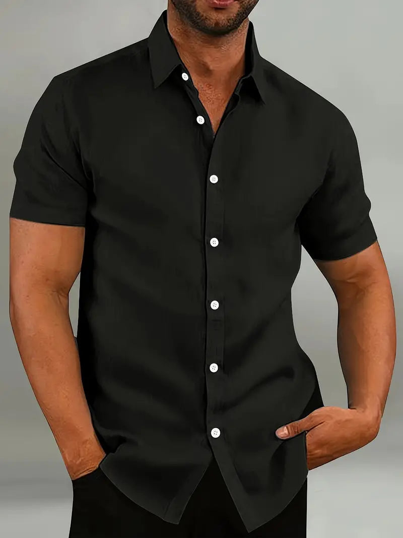 Men's Short-Sleeve Shirt | Tailored-Fit Classic Collar