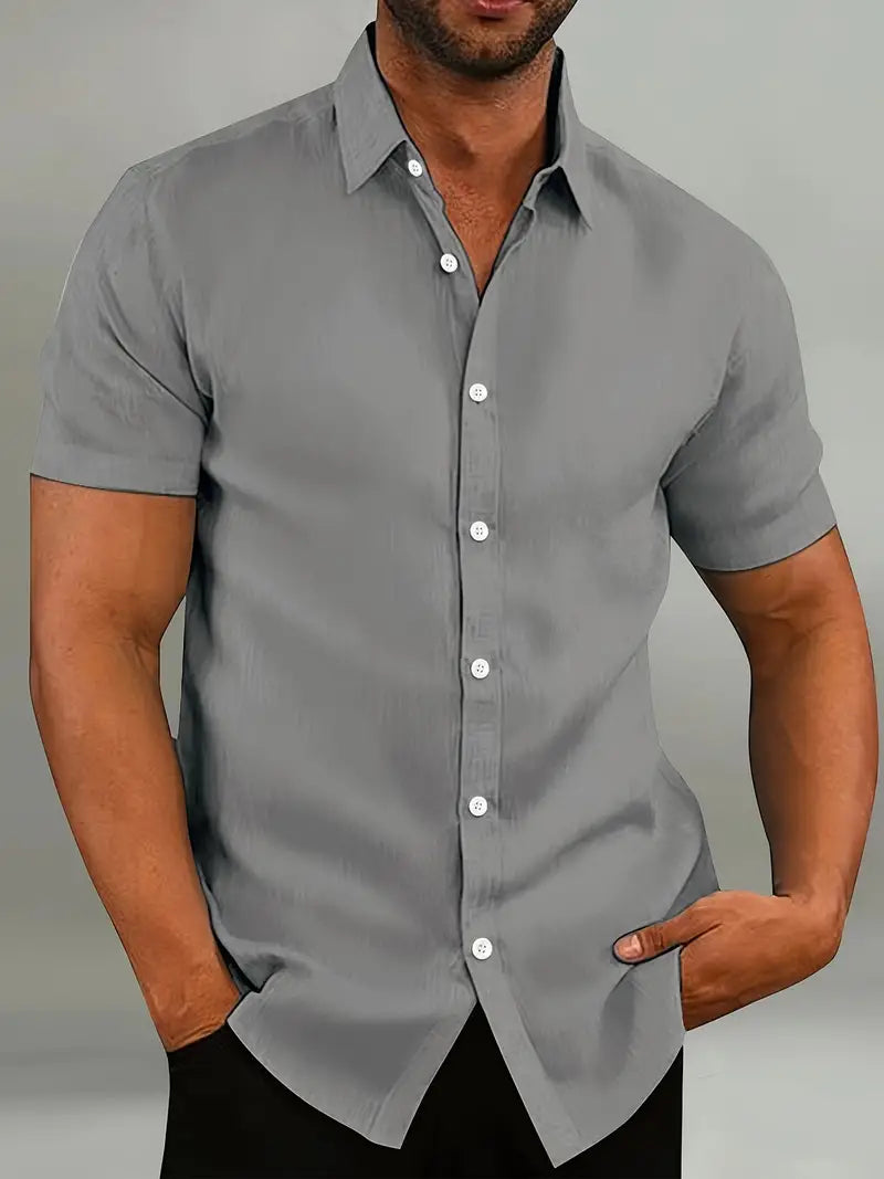 Men's Short-Sleeve Shirt | Tailored-Fit Classic Collar