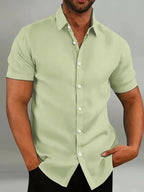 Men's Short-Sleeve Shirt | Tailored-Fit Classic Collar