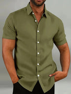 Men's Short-Sleeve Shirt | Tailored-Fit Classic Collar
