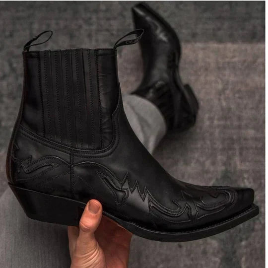 Men's Western Cowboy Boots | Vintage Stitching