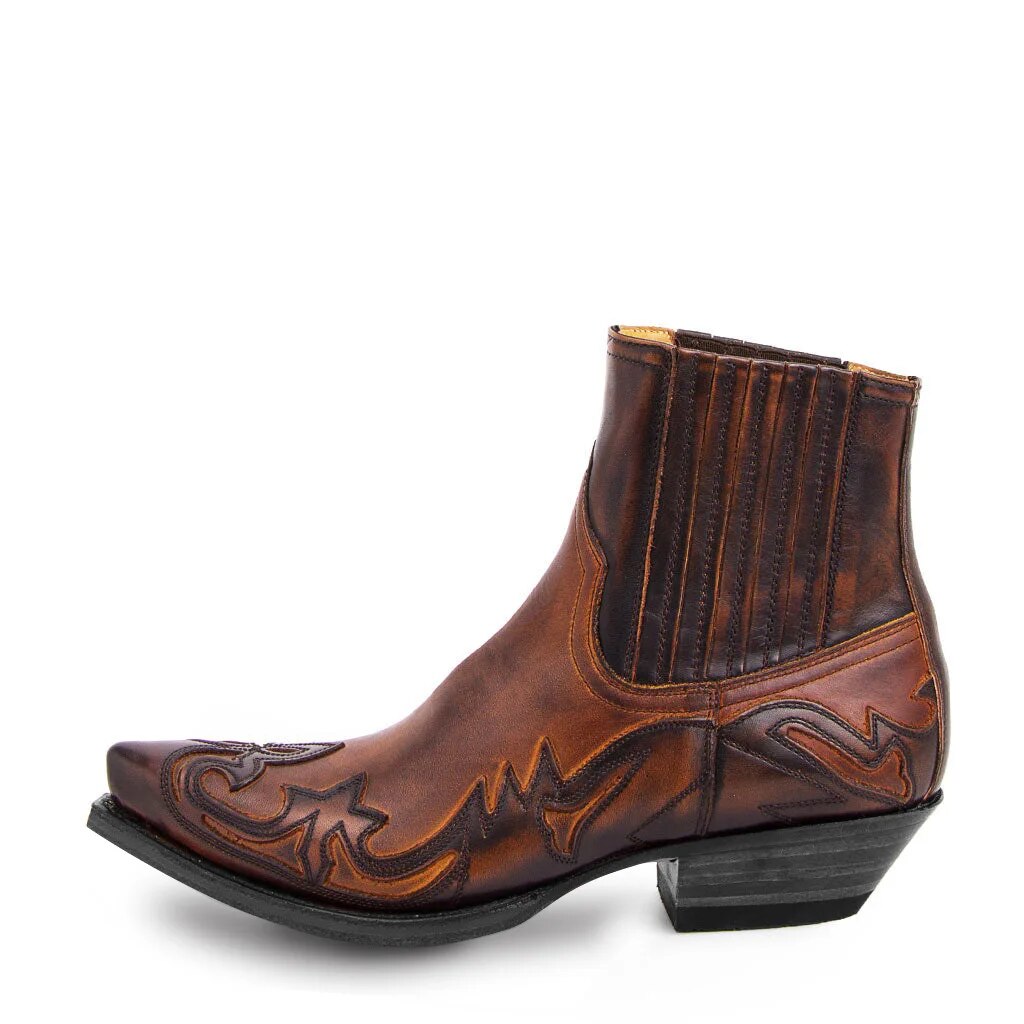 Men's Western Cowboy Boots | Vintage Stitching