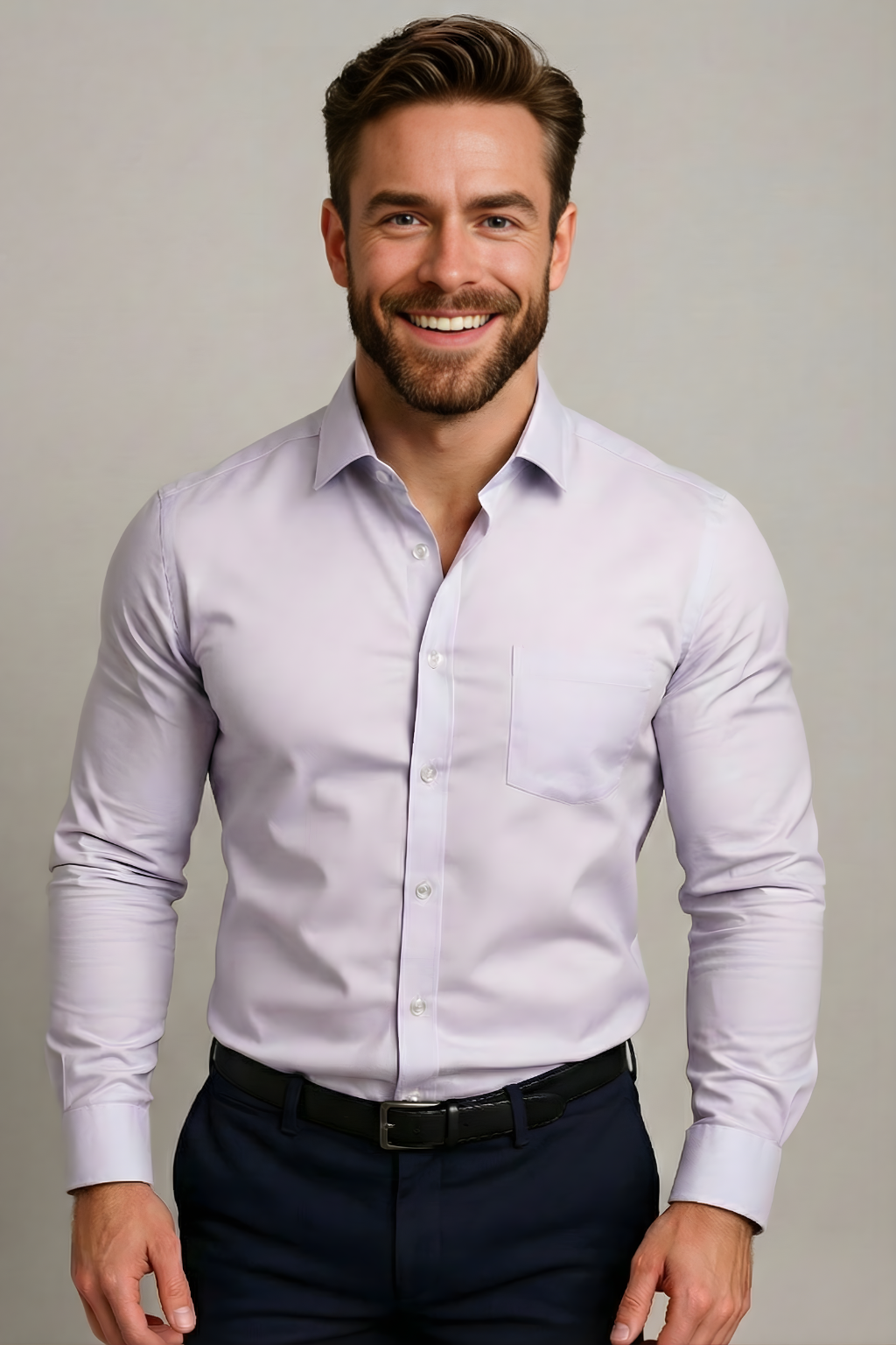 Men's Dress Shirt | Wrinkle-Free Structured Fit