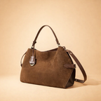 Elegant Brown Suede Shoulder Bags for Women | Versatile Everyday Accessory 0