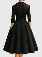 Elegant Collection | Long Sleeve Midi Dress with Discreet Pockets | Versatile Style for Any Occasion 3