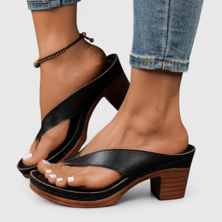 Elegant Comfort | Women's Black Heels with Ergonomic Footbed | Stylish Support for All-Day Wear 0
