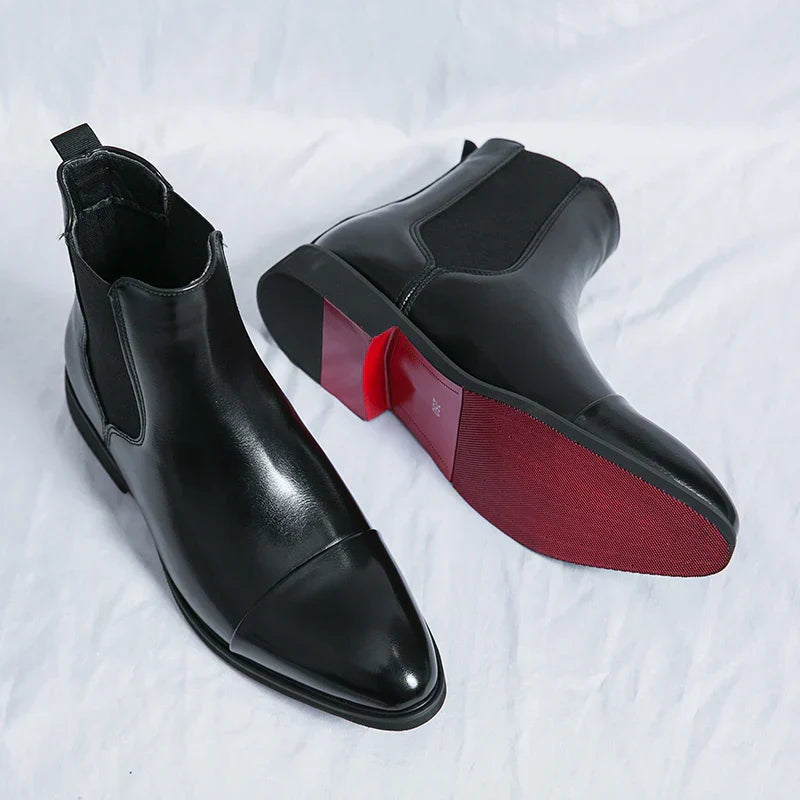Men's Leather Boots | Slip-On Design, Everyday Comfort