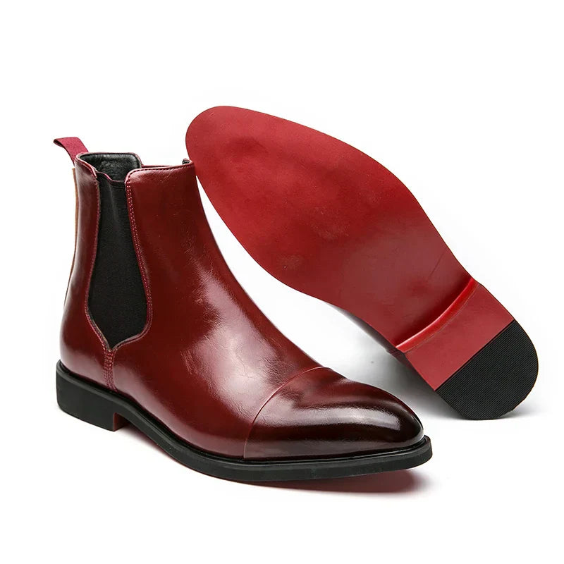 Men's Leather Boots | Slip-On Design, Everyday Comfort