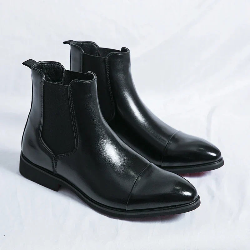 Men's Leather Boots | Slip-On Design, Everyday Comfort