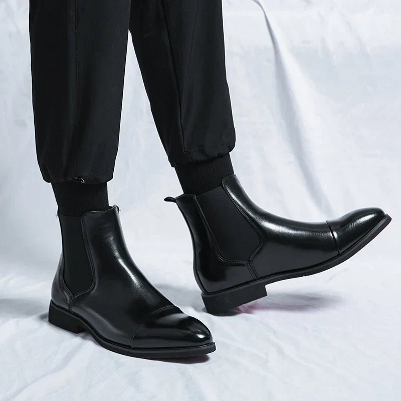 Men's Leather Boots | Slip-On Design, Everyday Comfort