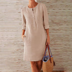 Elegant Leisure | Women's Summer Dress with Soft, Breathable Fabric | Versatile Plus Size Style for Everyday Comfort 3