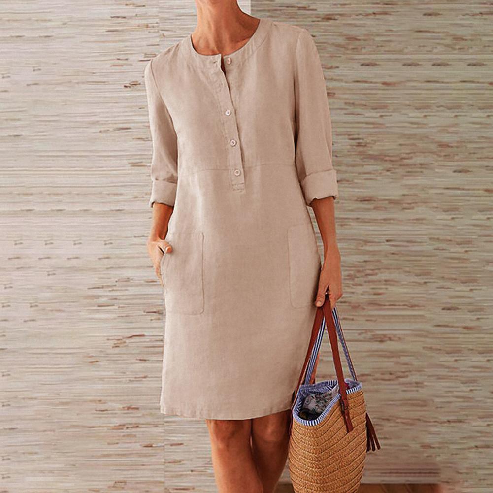 Elegant Leisure | Women's Summer Dress with Soft, Breathable Fabric | Versatile Plus Size Style for Everyday Comfort 3