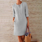 Elegant Leisure | Women's Summer Dress with Soft, Breathable Fabric | Versatile Plus Size Style for Everyday Comfort 6