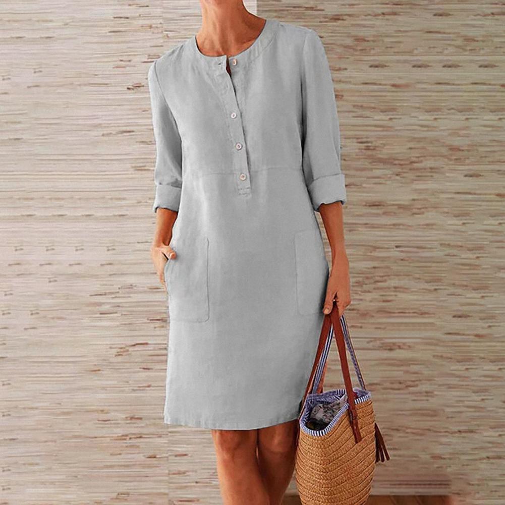 Elegant Leisure | Women's Summer Dress with Soft, Breathable Fabric | Versatile Plus Size Style for Everyday Comfort 6
