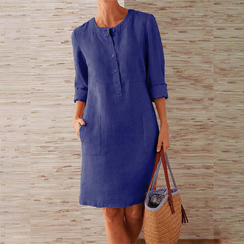 Elegant Leisure | Women's Summer Dress with Soft, Breathable Fabric | Versatile Plus Size Style for Everyday Comfort 7