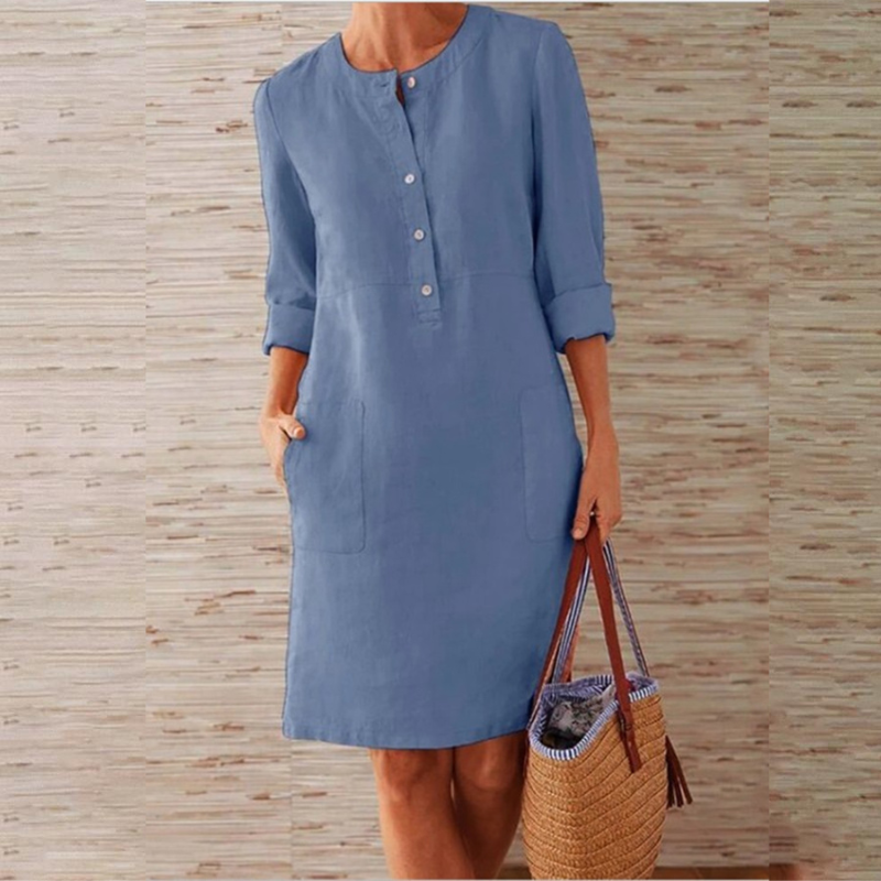 Elegant Leisure | Women's Summer Dress with Soft, Breathable Fabric | Versatile Plus Size Style for Everyday Comfort 8
