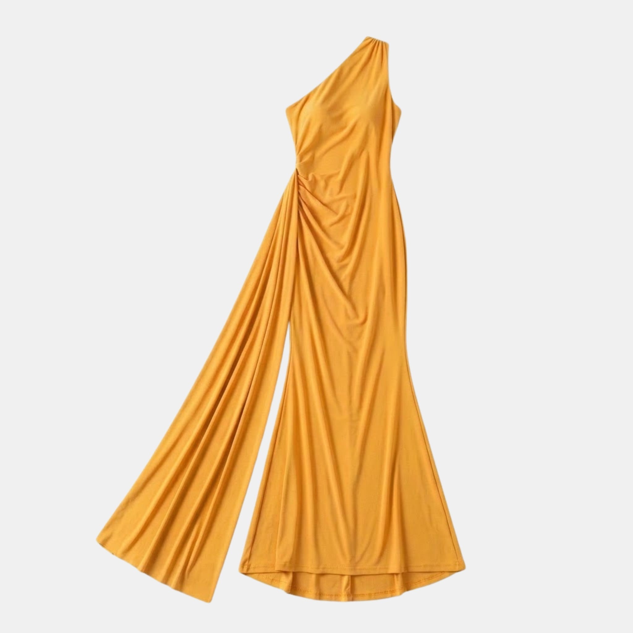 Elegant Maxi Dress | One Shoulder Backless Design with Ruffle Detail | Stylish Long Dress for Summer Events 10