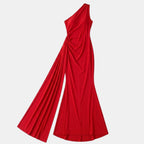 Elegant Maxi Dress | One Shoulder Backless Design with Ruffle Detail | Stylish Long Dress for Summer Events 13