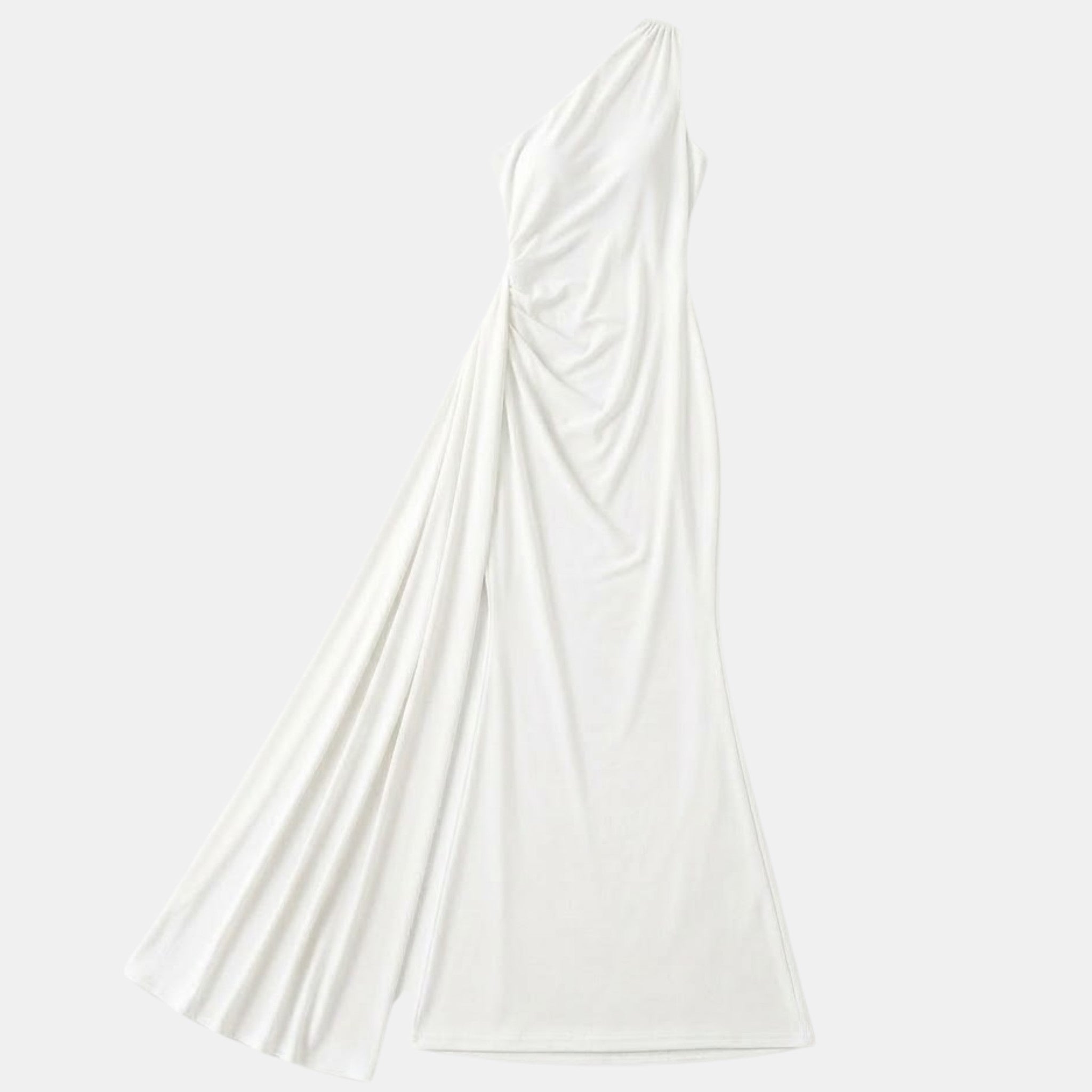 Elegant Maxi Dress | One Shoulder Backless Design with Ruffle Detail | Stylish Long Dress for Summer Events 15