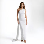 Elegant Maxi Dress | One Shoulder Backless Design with Ruffle Detail | Stylish Long Dress for Summer Events 3