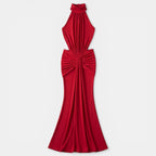 Elegant Off-Shoulder Maxi Dress with Ruffle Detailing | Stylish Long Dress for Evening Events 4