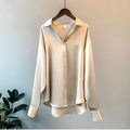 Elegant Silk Blouse | Long Sleeve Top with Classic Cut for Effortless Style 0