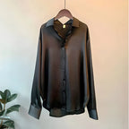 Elegant Silk Blouse | Long Sleeve Top with Classic Cut for Effortless Style 2