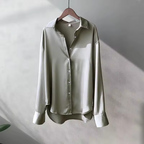 Elegant Silk Blouse | Long Sleeve Top with Classic Cut for Effortless Style 4