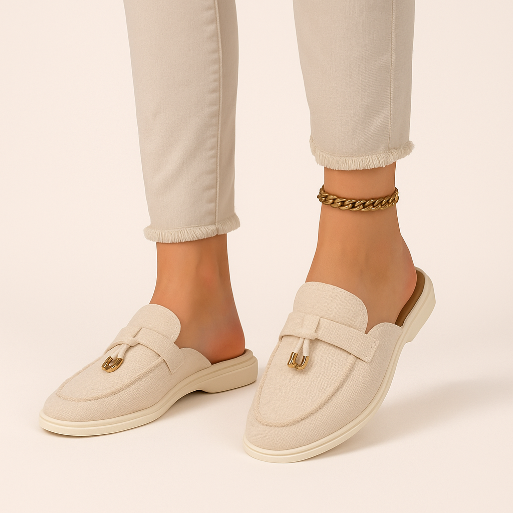 Elegant Steps | Women's Sandals with Closed Toe Design | Slip-On Comfort for Everyday Style 0