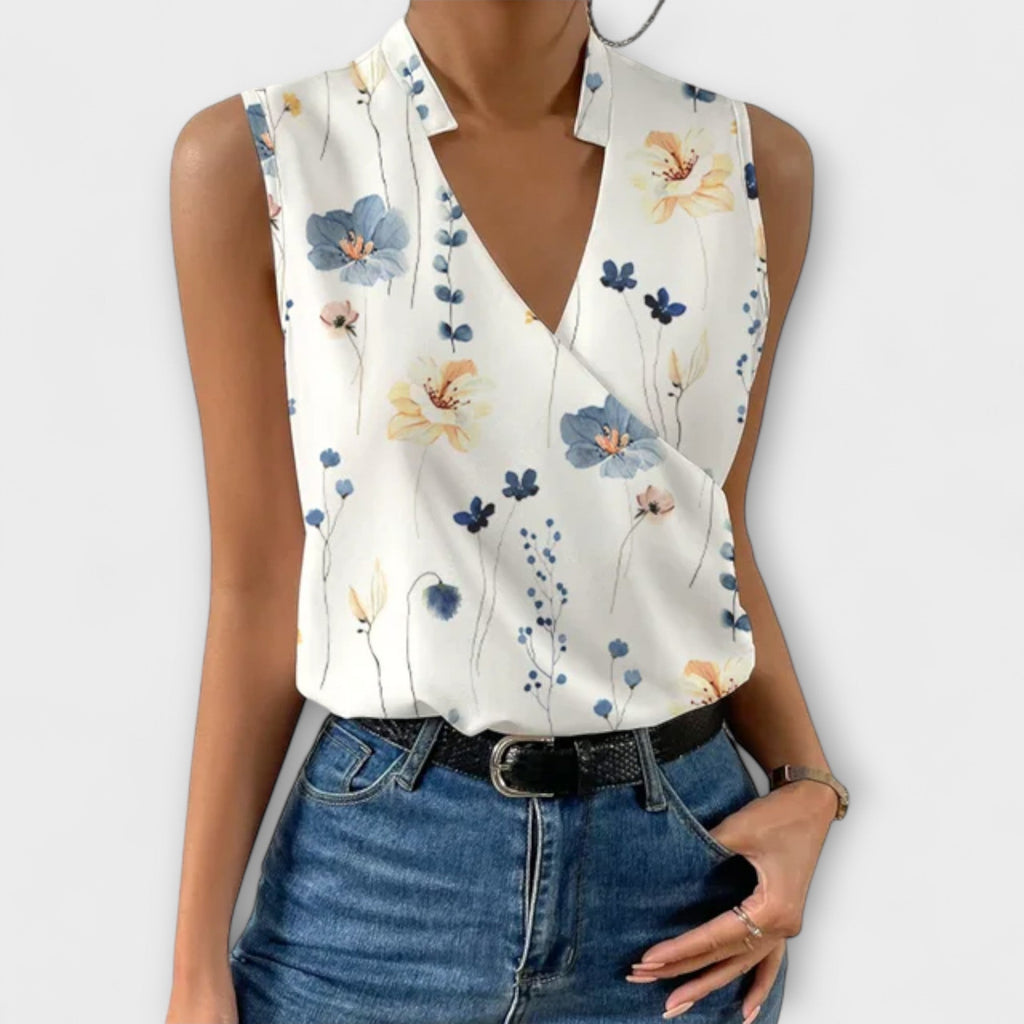 Elegant V-Neck Tank Top for Women with Breathable Fabric | Stylish Summer Essential 4