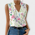 Elegant V-Neck Tank Top for Women with Breathable Fabric | Stylish Summer Essential 6