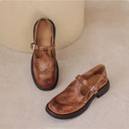 Elegant Vegan Leather Mary Jane Sandal with Cushioned Insole | Timeless Style for All-Day Comfort 2