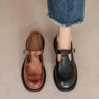 Elegant Vegan Leather Mary Jane Sandal with Cushioned Insole | Timeless Style for All-Day Comfort 5